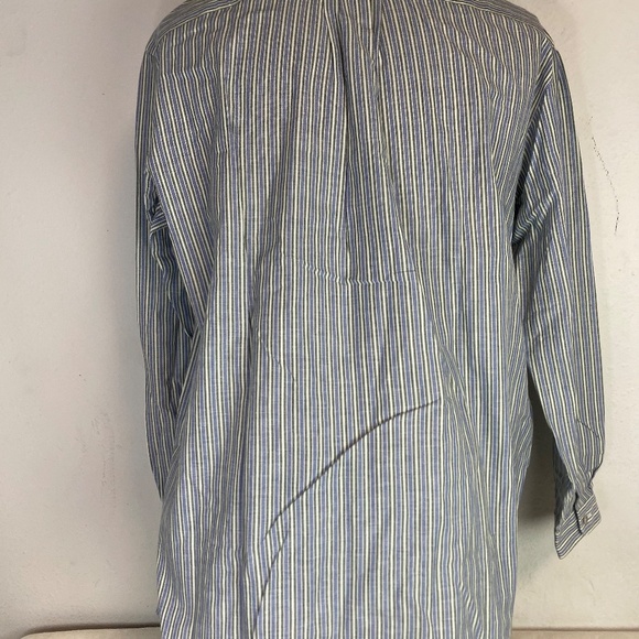 Gossl Mens Shirt Button Up Striped Long Sleeve (41) (L) New with Tags - Picture 8 of 13